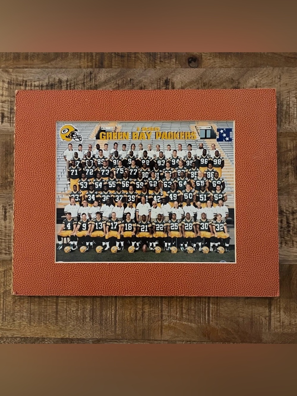 Vintage Green Bay Packers 1996 Team Photo Brett Favre Reggie White